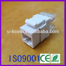 UTP cat6 rj45 8p8c 180 grados keystone jack